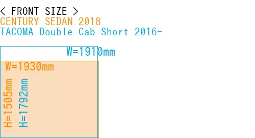 #CENTURY SEDAN 2018 + TACOMA Double Cab Short 2016-